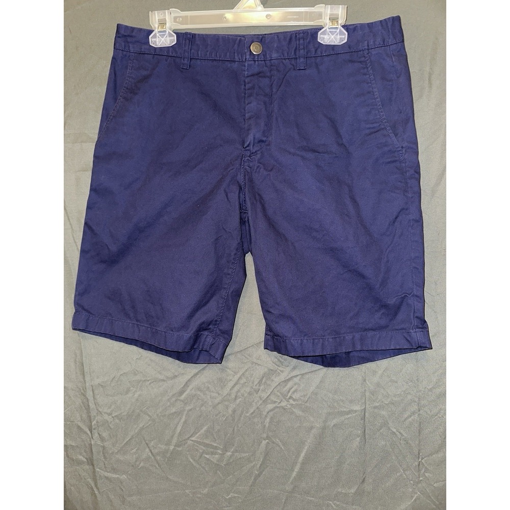 BONOBOS Classic Fit Cotton Chino Shorts Men's Size‎ 33 Navy Blue